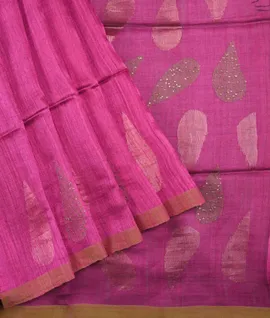 Lilac Pure matka silk saree1
